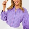 Textured Gingham Rosie Blouse