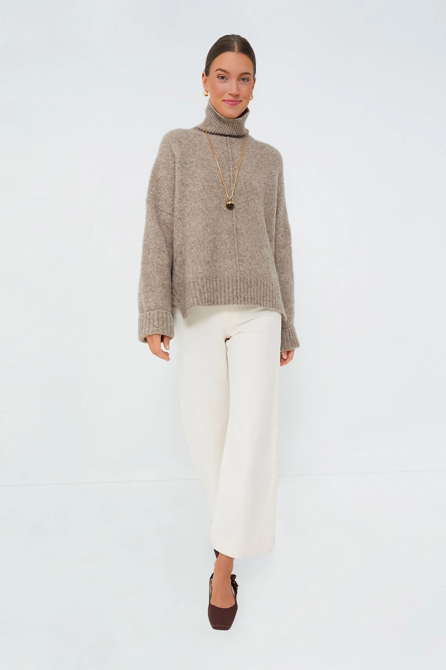 Vanessa Bruno Fauve Balade Turtleneck Sweater 2 Vanessa Bruno Fauve Balade Turtleneck Sweater - Image 2