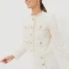 SELF PORTRAIT Cream Cord Lace Jacket