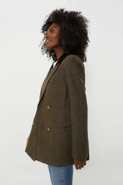 Wool Tweed Holland Blazer -ULLA JOHNSON SHOP VG5zVpA42dIFokGVxGOPTsJeyIkL1hnR 1