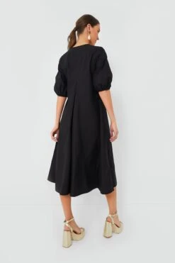 Ganni Black Cotton Poplin V-Neck Long Dress 9 Ganni Black Cotton Poplin V-Neck Long Dress -ULLA JOHNSON SHOP VsA4f8cJiN6U1fByuHKvaqahHhBbD6iO 1