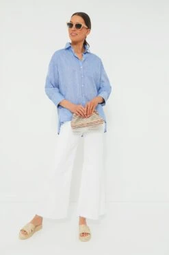 Chambray Adair Boyfriend Shirt -ULLA JOHNSON SHOP W5Ap9Mb8F8TrqBXeYbl0CfKpp1mqgSOK 1