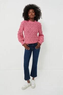 Punchy Pink PomPom Lainey Sweater -ULLA JOHNSON SHOP Wgtl8XJhcvOuUsTXfuxp7FC6tRcpwger 1