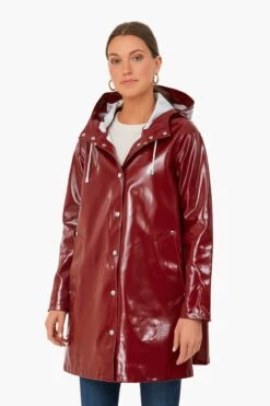 Stutterheim Burgundy Mosebacke Opal Jacket