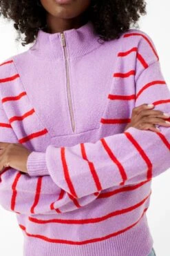 Purple Striped Quarter Zip -ULLA JOHNSON SHOP WqNahooAnZHMewS4rAXw75iC1g4edO0K 1