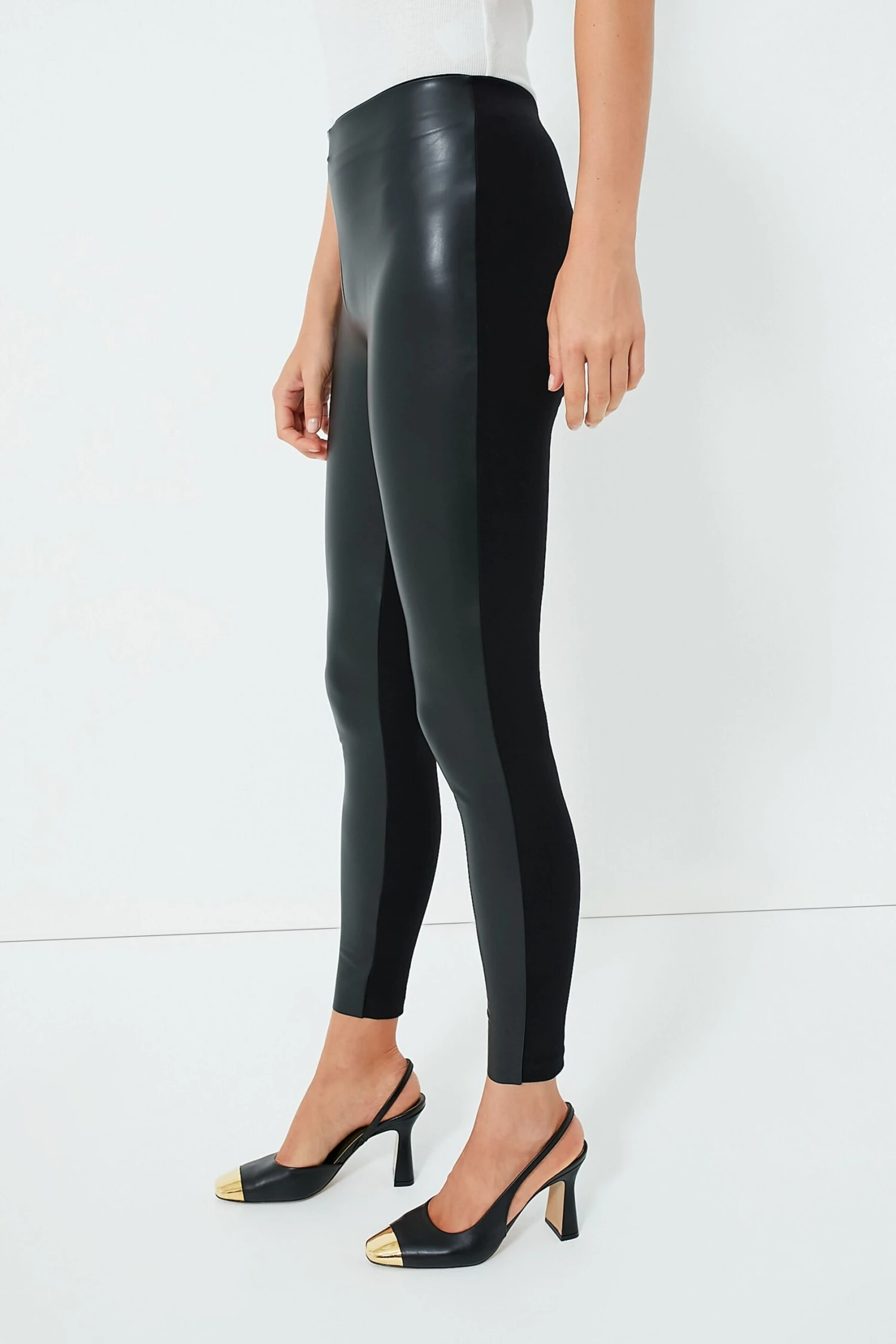 Wolford Black Vegan Leather Jo Leggings 3 Wolford Black Vegan Leather Jo Leggings - Image 3