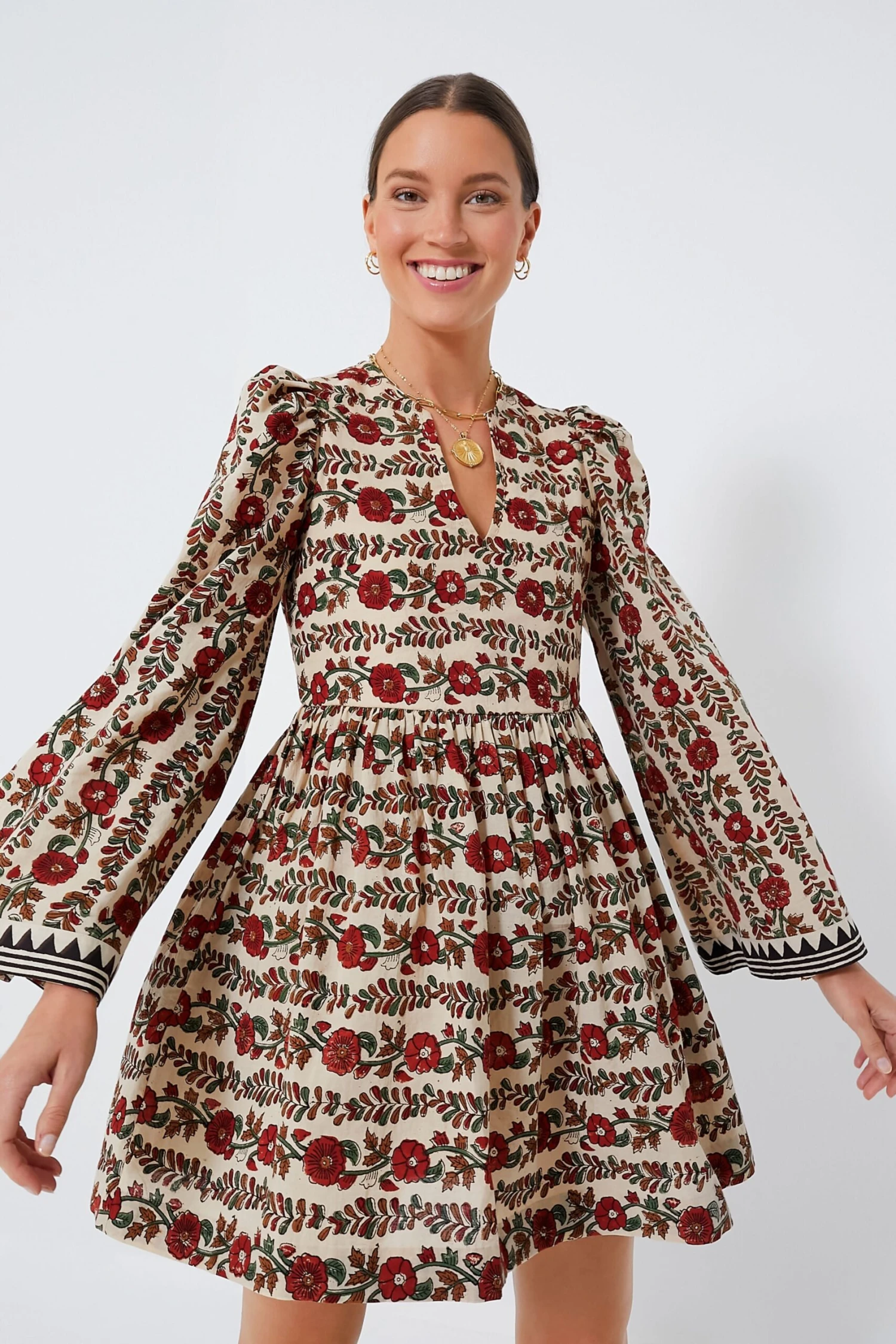 Brown Maple Short Savannah Climbing Ivy Dress 2 Brown Maple Short Savannah Climbing Ivy Dress - Image 2