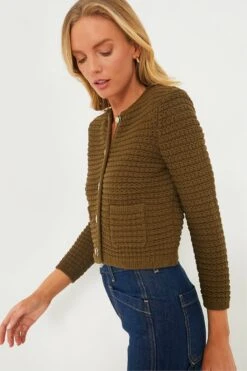 Ba&sh Kaki Gaspard Cardigan -ULLA JOHNSON SHOP WwcaakhRZwtdq36d2QJocAecK0plPAjn 1