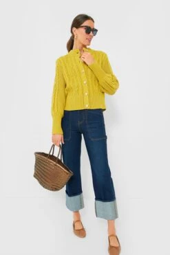 Chartreuse Colette Cardigan -ULLA JOHNSON SHOP X0XjFAZx9YvOd1SNmDE3oOUs46HSoWgD 1