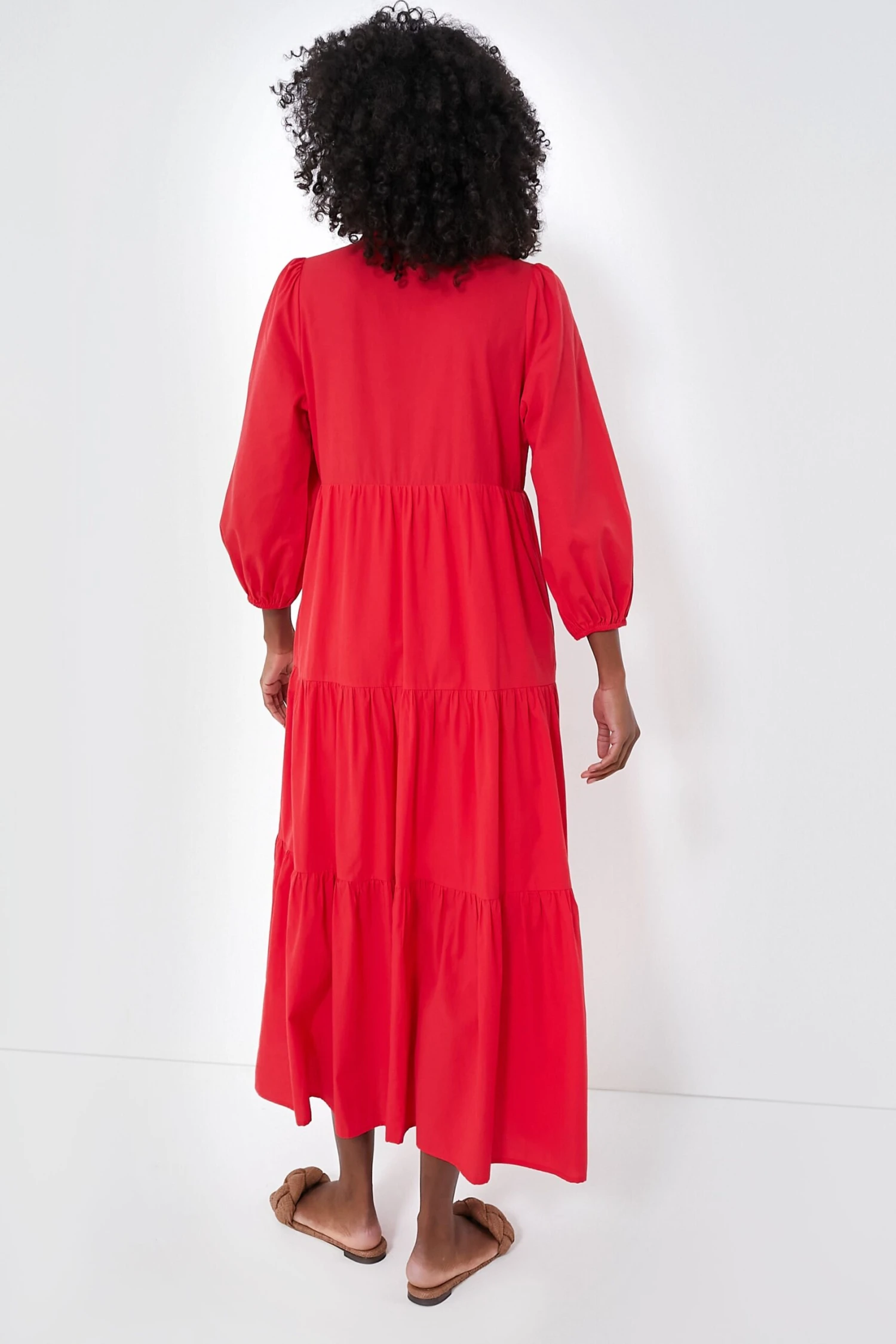 Hibiscus Red Mabel Maxi Dress 4 Hibiscus Red Mabel Maxi Dress - Image 4