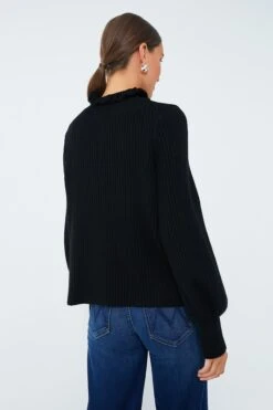 Black Delphine Ruffle Neck Sweater -ULLA JOHNSON SHOP X5oFPbkNedSRshr0xRYBRGwmmLlCAKj6 1