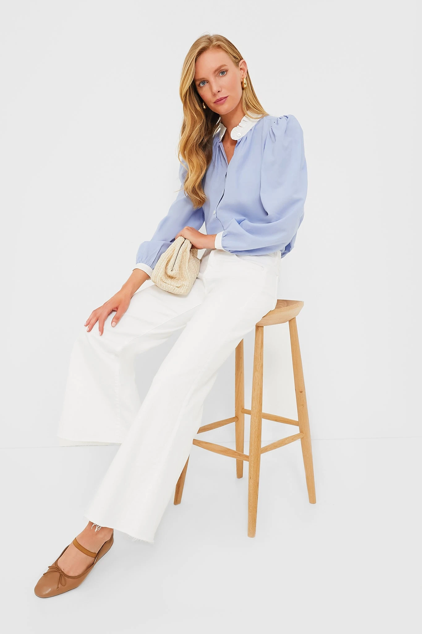 French Blue Cosette Button Down 2 French Blue Cosette Button Down - Image 2