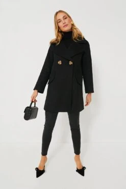 Black Harley Peacoat -ULLA JOHNSON SHOP XGrOyWV0JE64p54j61ZzmDMCwckpMXzh 1