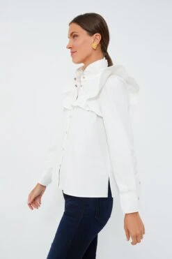 White Winnie Blouse -ULLA JOHNSON SHOP XHbG1qlQgRhn1FHOy0HVqzzOe6VOFkEQ 1