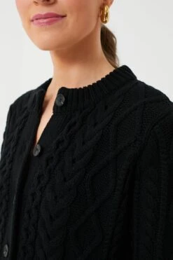 Black Cotton Abigail Cardigan -ULLA JOHNSON SHOP XLgZOg8FKnKJ4G9bE57bJrmPGa8nHJll 1