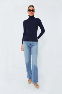 Navy Arlo Ribbed Turtleneck -ULLA JOHNSON SHOP XSfr4CBbA3Ip4tIXwFCeiYFFBOlKCoFu 1