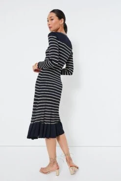 Navy Stripe Marina Midi Dress 8 Navy Stripe Marina Midi Dress -ULLA JOHNSON SHOP XTXmHRkSUeIBbW8qYGTurIUoVZVciGUn 1