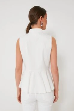 White Paulina Top -ULLA JOHNSON SHOP XX6pOqrcJerV6VgqIw9poQltovgS0yGD 1