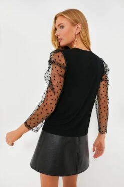 Black Tulle Sleeve Darla Blouse 8 Black Tulle Sleeve Darla Blouse -ULLA JOHNSON SHOP XZSoyPODS81ivvkATXa36qWDWl7mPF0I 1