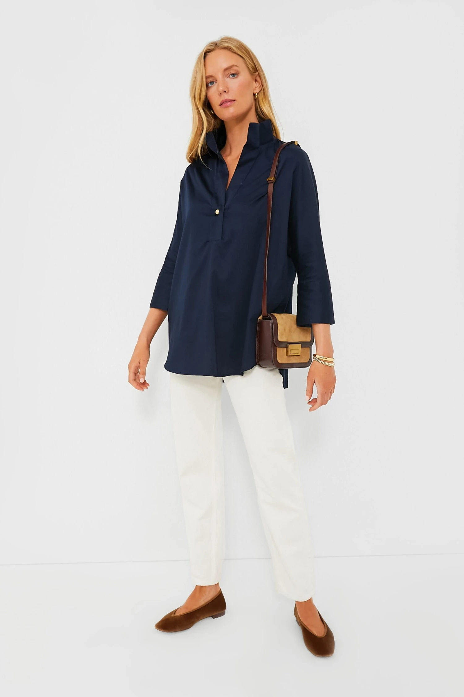 Navy Willow Blouse 2 Navy Willow Blouse - Image 2