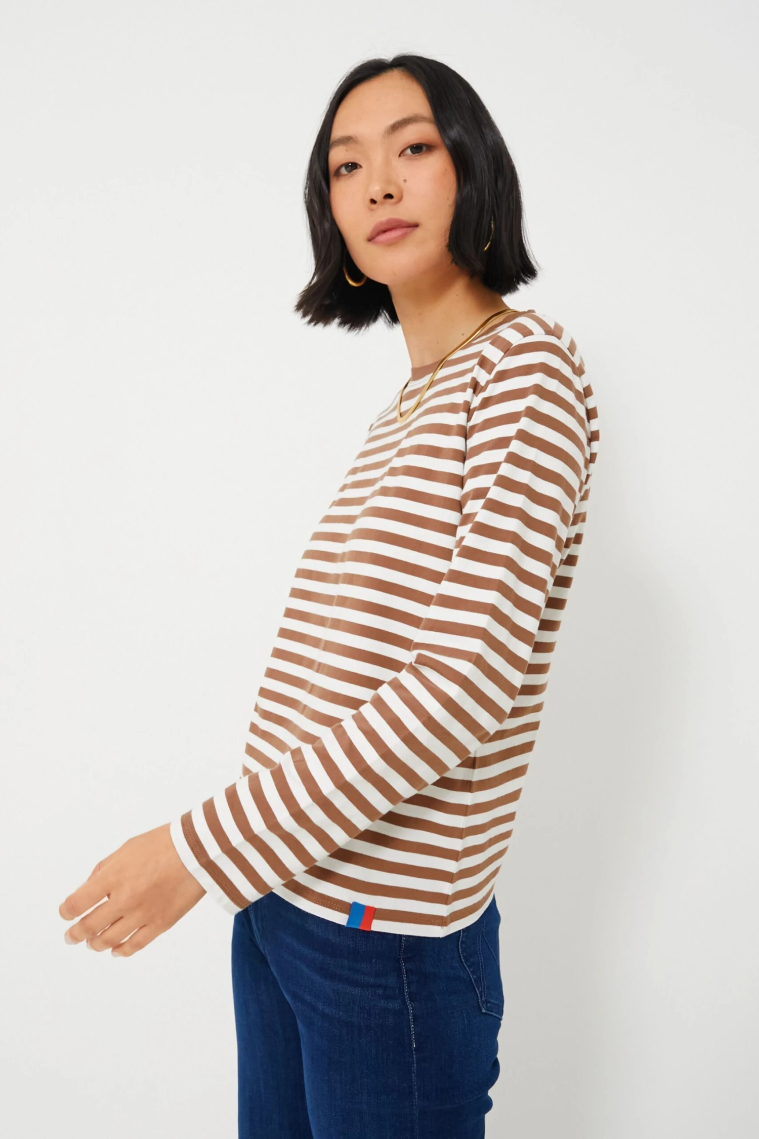 The Walnut And Cream Modern Long Tee 3 The Walnut And Cream Modern Long Tee - Image 3