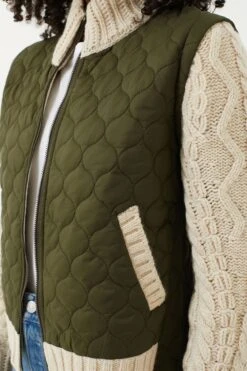 Veronica Beard Army And Oatmeal Patra Mixed Media Jacket -ULLA JOHNSON SHOP Xo6vPUkEbDeiH8CAIEMEQi3hF6Dxfh7E 1
