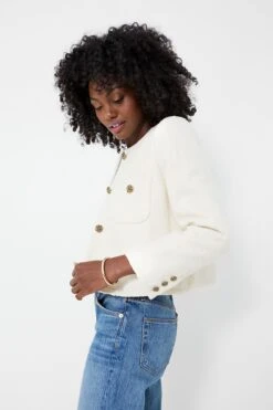 Ba&sh Ecru Meredith Jacket -ULLA JOHNSON SHOP Y8aypm5Whr9uYwLX96PQ1J6FJIBZubOl 1