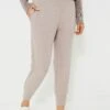 Varley Taupe Marl The Slim Cuff Pant 25