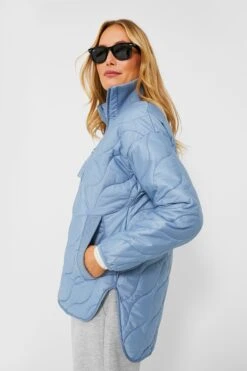 Varley Dusty Blue Danea Quilt Jacket -ULLA JOHNSON SHOP YzGvFe9hxmsdmryn3RaJY5KZJcRhtBu5 1