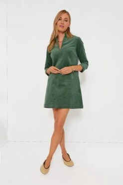 Green Corduroy Clifton Dress