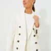 Veronica Beard Off White Fevre Dickey Jacket
