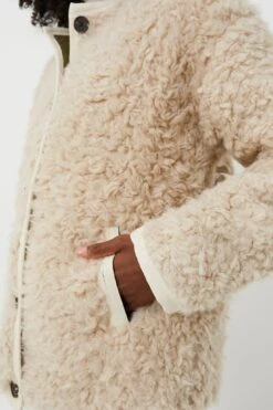 Natural And Olive Reversible Polar Bear Jacket -ULLA JOHNSON SHOP ZyUXMJ3ISlXbt1giDeGrjYx05X7hSmHR 1