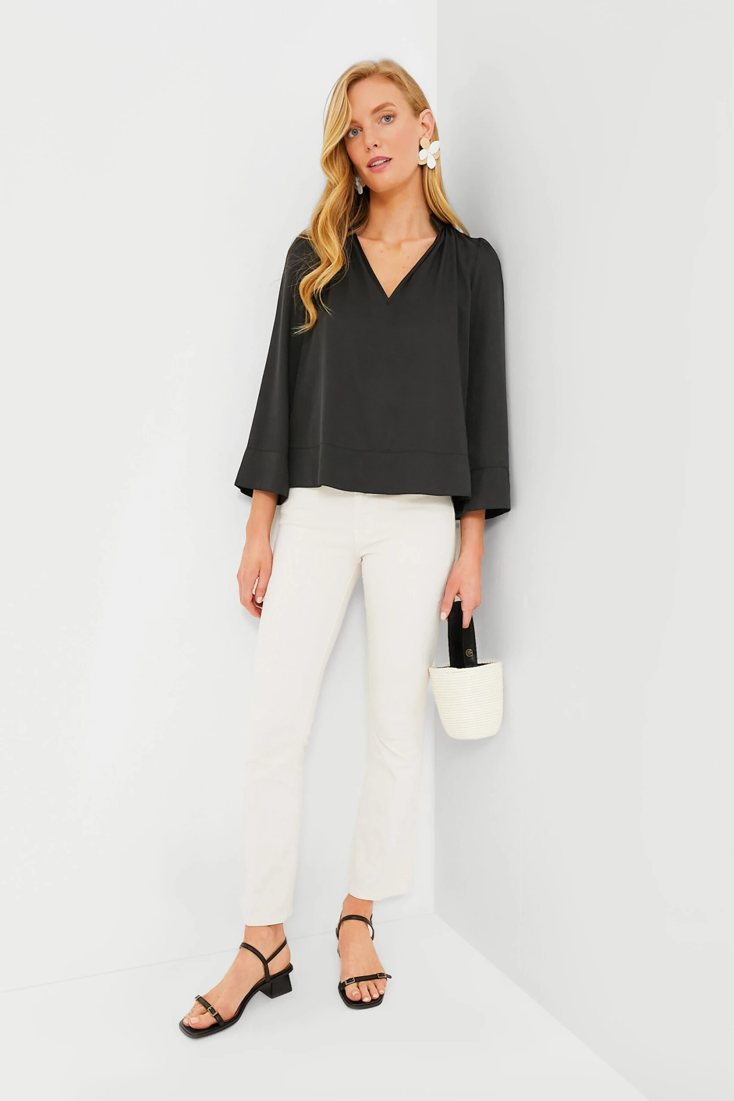 Black Phillipa Blouse 2 Black Phillipa Blouse - Image 2