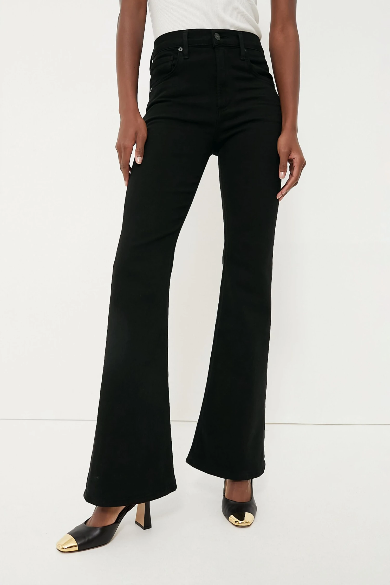 CITIZENS OF HUMANITY Plush Black Isola Flare 1 CITIZENS OF HUMANITY Plush Black Isola Flare