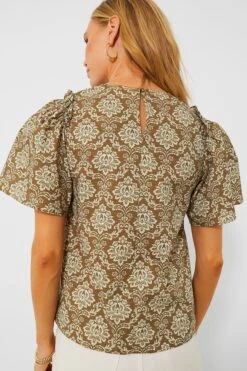 Moss Printed Molli Blouse -ULLA JOHNSON SHOP aZKdCjxBcZI0wcZ2UfEVvuEezrUMq3i5 1