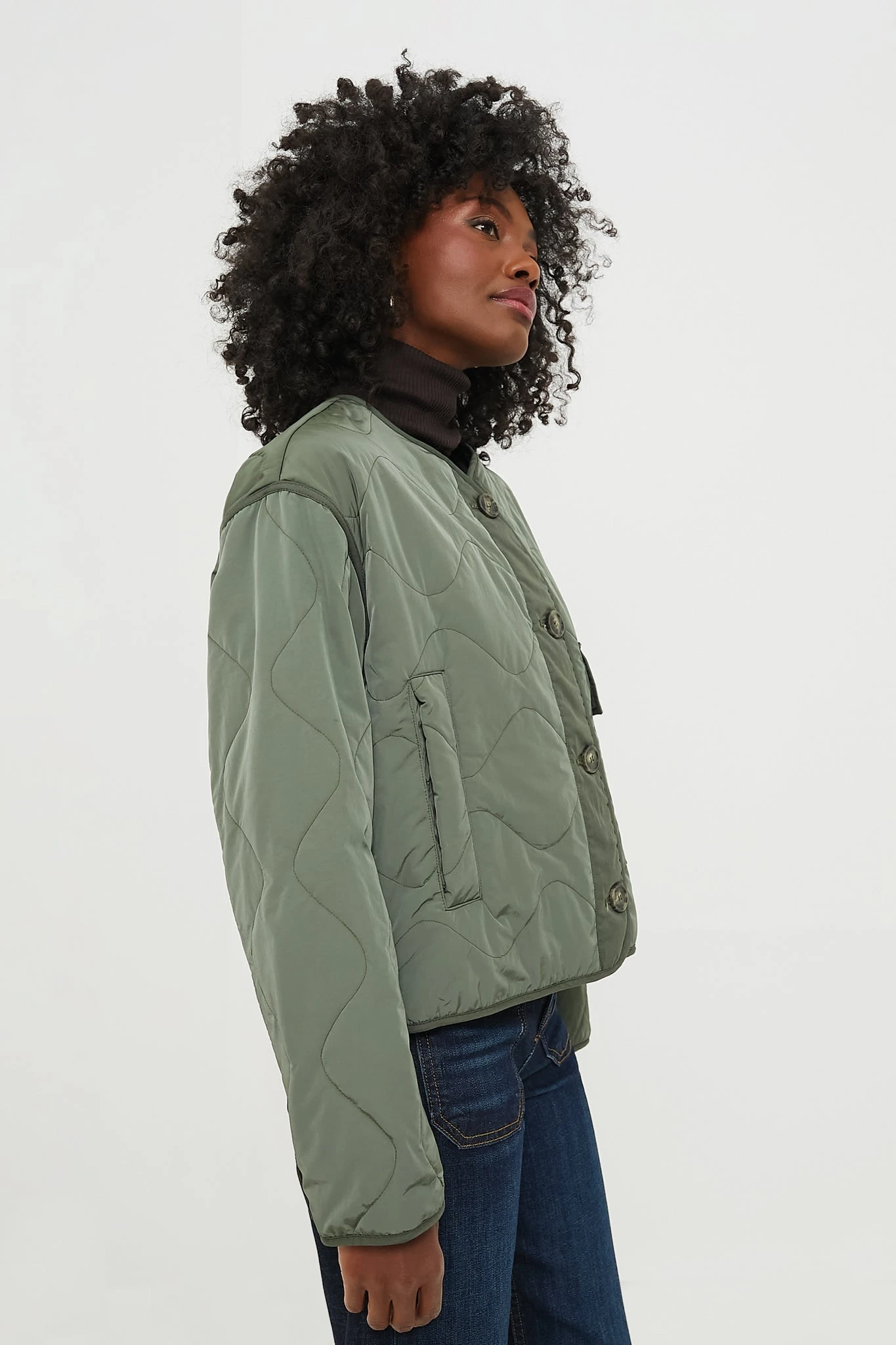 Weekend Max Mara Kaki Umberta Jacket 3 Weekend Max Mara Kaki Umberta Jacket - Image 3