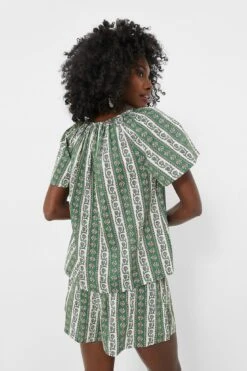 Fern And Floral Stripe Elena Top 11 Fern And Floral Stripe Elena Top -ULLA JOHNSON SHOP agl40W0kaDbFXijpoLTehaJphzN5pEZf 1