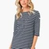 SAINT JAMES Navy-Neige Phare Tunic