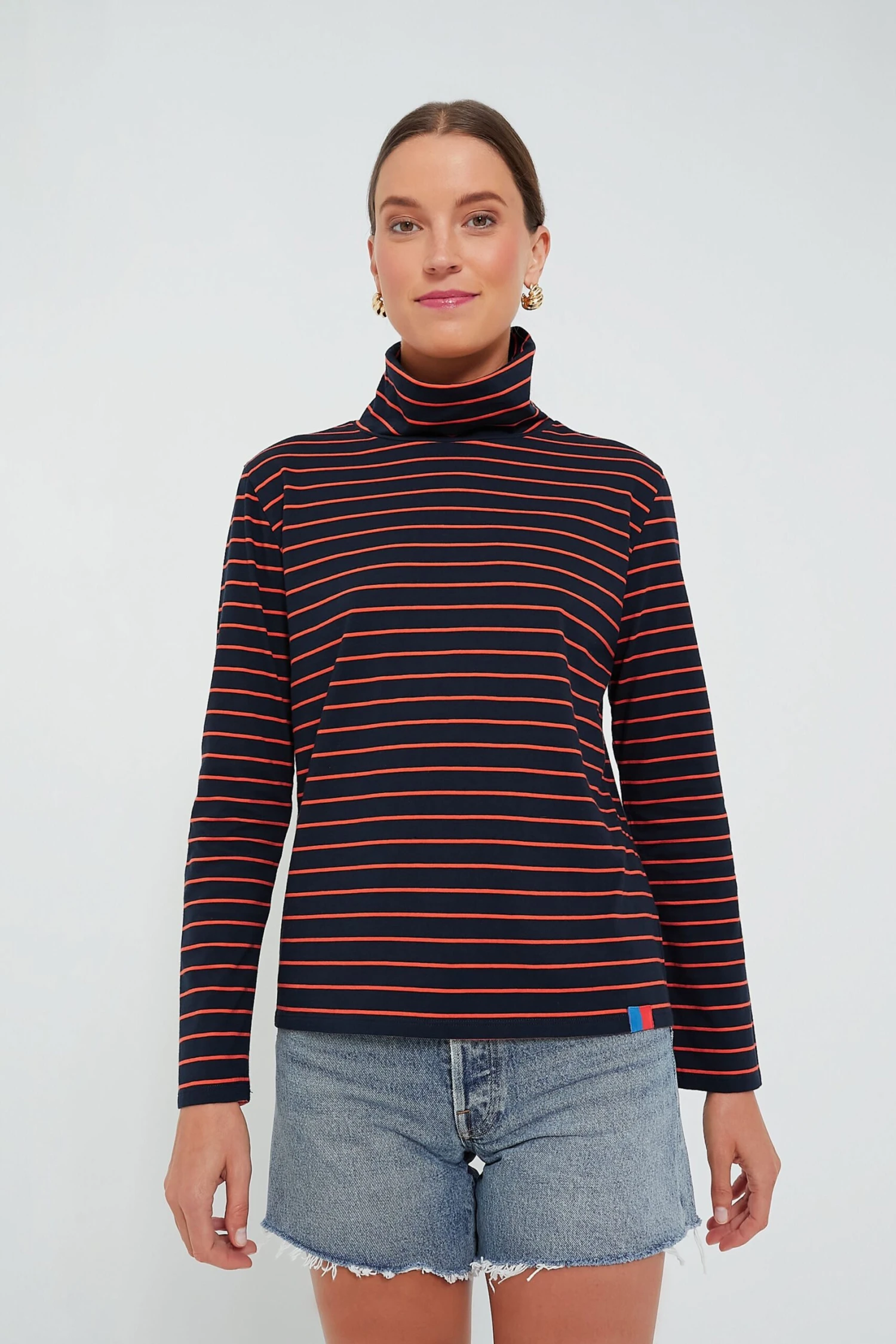 The Navy And Poppy Striped Turtleneck 5 The Navy And Poppy Striped Turtleneck - Image 5