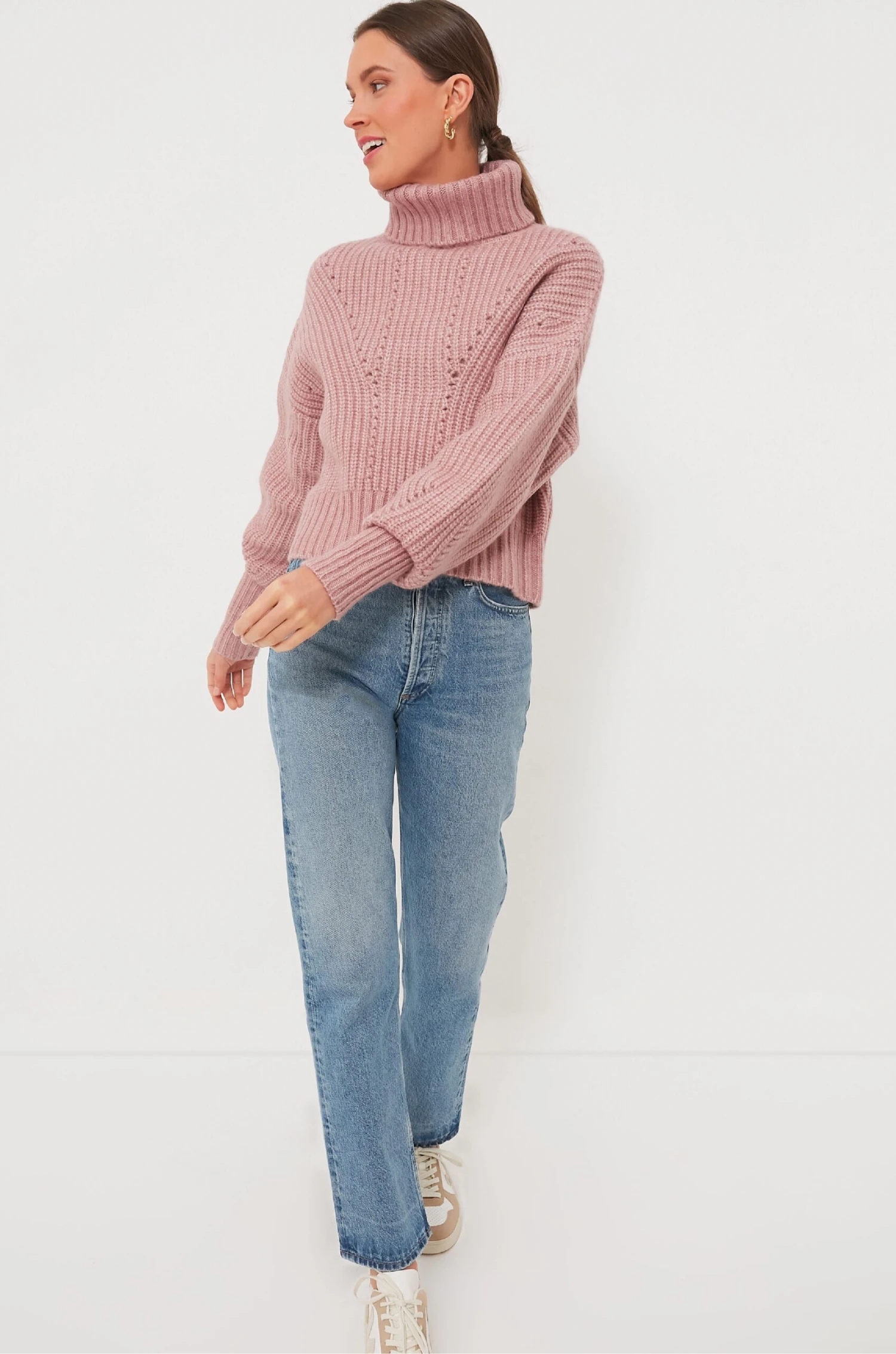 Varley Woodrose Rogan Cropped Knit 2 Varley Woodrose Rogan Cropped Knit - Image 2