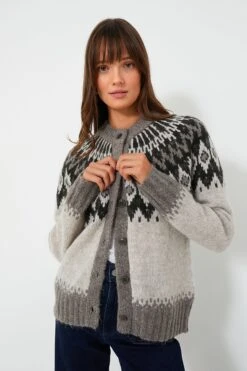 Aspen Combo Ashwood Fair Isle Cardigan -ULLA JOHNSON SHOP bL9M1iHlgrcAt5RN4BxLnEzjitUZzsIr 1