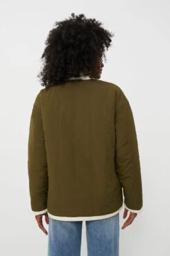 Natural And Olive Reversible Polar Bear Jacket -ULLA JOHNSON SHOP baVIHiGFyw8EjGnEDJHxd7wLOK6j6WtH 1