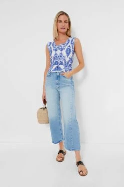 White And Blue Angelica Blouse 11 White And Blue Angelica Blouse -ULLA JOHNSON SHOP c5gcYeoUW87v8Ylw5GYhmjF5p638XX9F 1