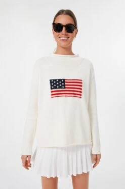 Ivory Americana Sweater