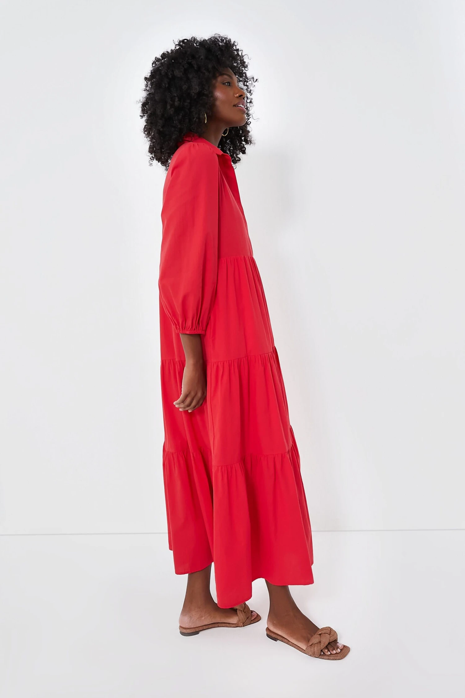 Hibiscus Red Mabel Maxi Dress 3 Hibiscus Red Mabel Maxi Dress - Image 3