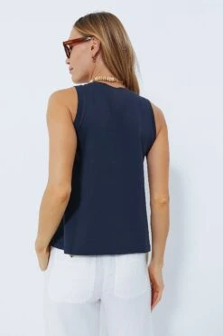 Navy Anthos Cotton Tank -ULLA JOHNSON SHOP dVAMDQYxfgHrOThXljRogvdpZ7d8vGGG 1