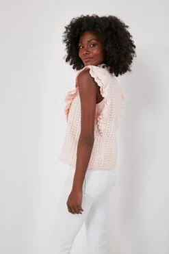 Light Pink Eyelet Balliet Blouse -ULLA JOHNSON SHOP dZHWUZae9X5GosV17salMuOoL6yRHmUY 1