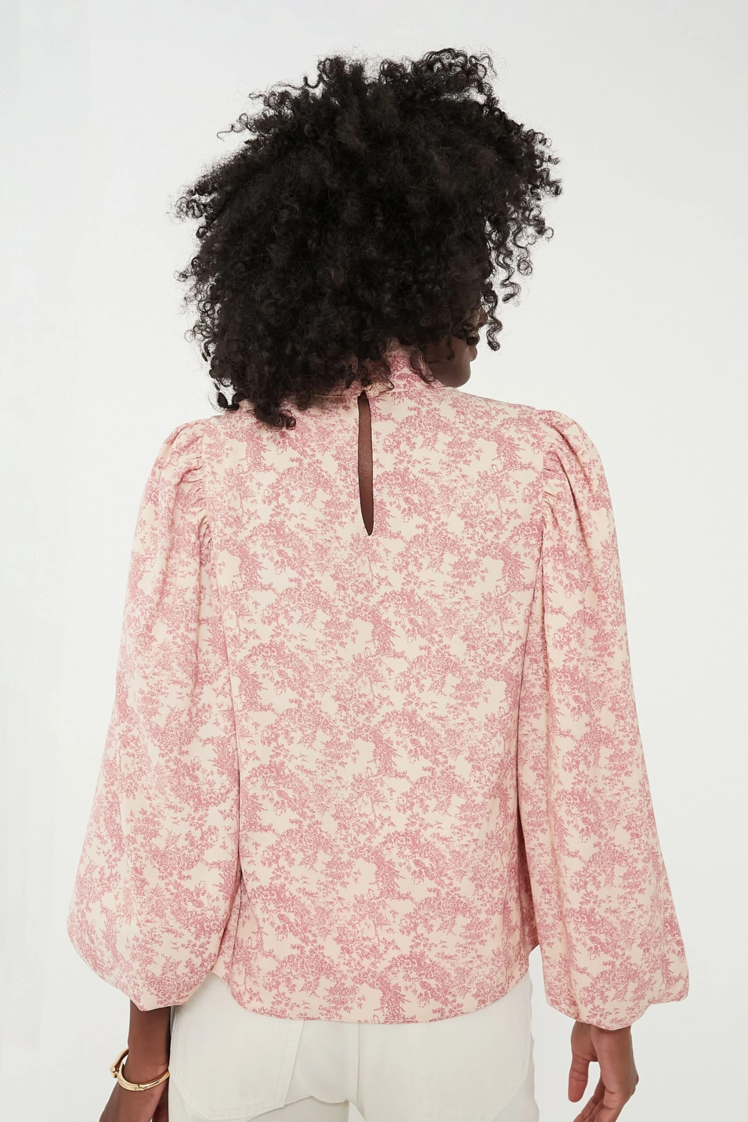 Pink Toile Thayer Blouse 4 Pink Toile Thayer Blouse - Image 4
