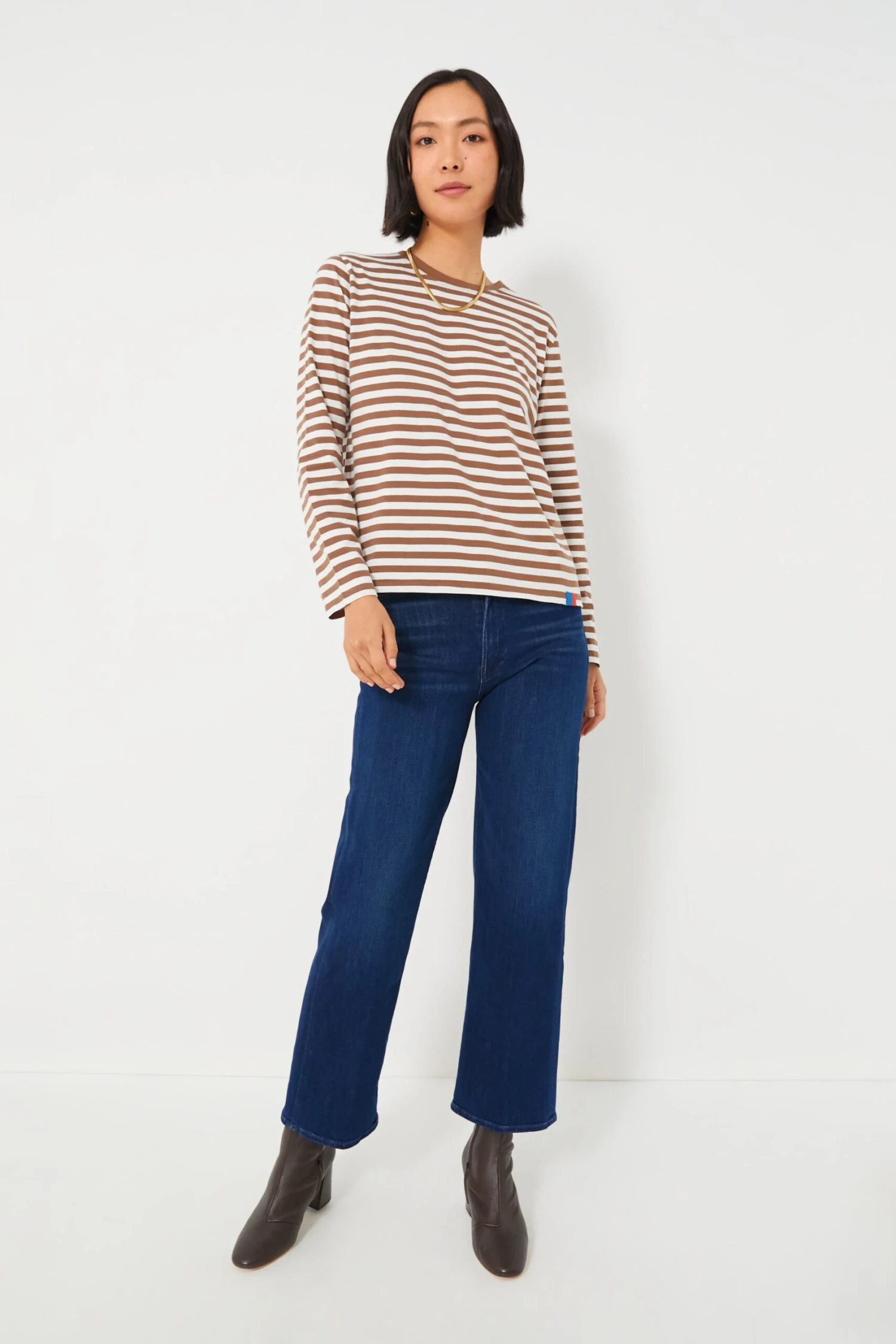 The Walnut And Cream Modern Long Tee 6 The Walnut And Cream Modern Long Tee - Image 6