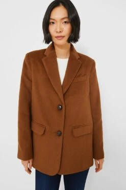 Walnut Wool Cashmere Atelier Blazer -ULLA JOHNSON SHOP eSAT8oSO5CW12OUrOkTtr311IQapRq8M 1